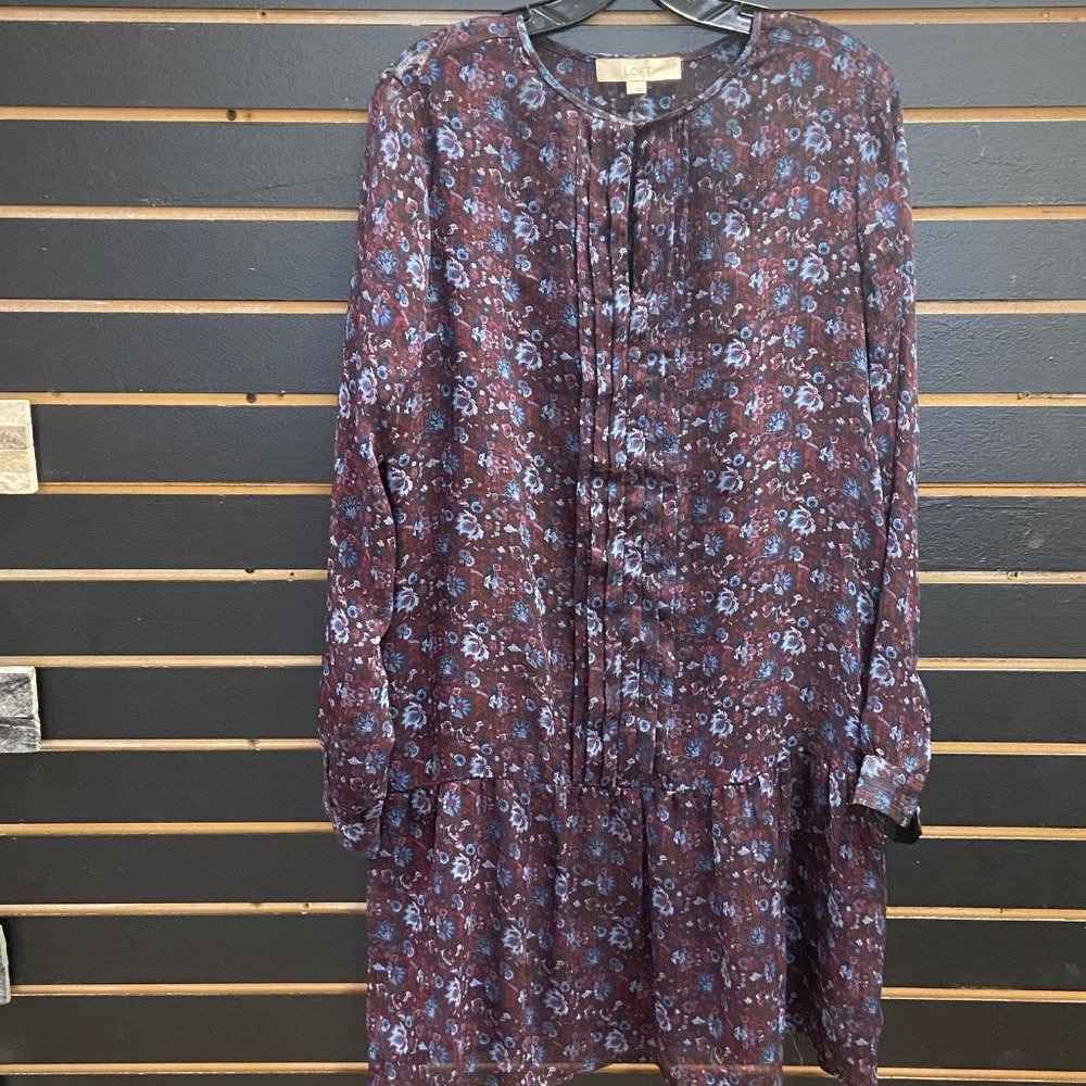 Loft Floral Print Bohemian Dress
